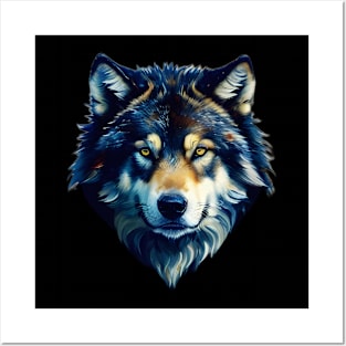Blue Wolf Wildlife Posters and Art